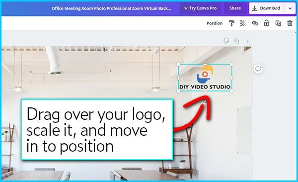 How do you make a Zoom background in Canva – DIY Video Studio