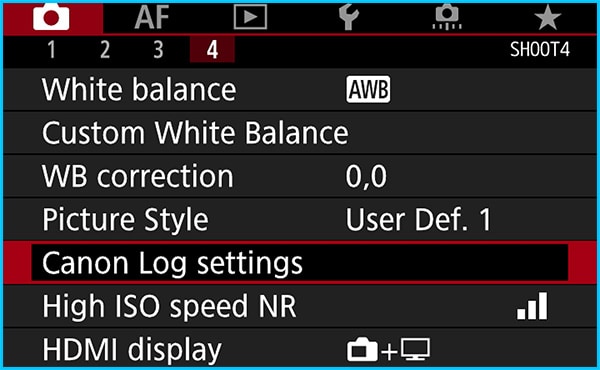 How to Enable Canon EOS R HDR  Movie Shooting Mode  in your 