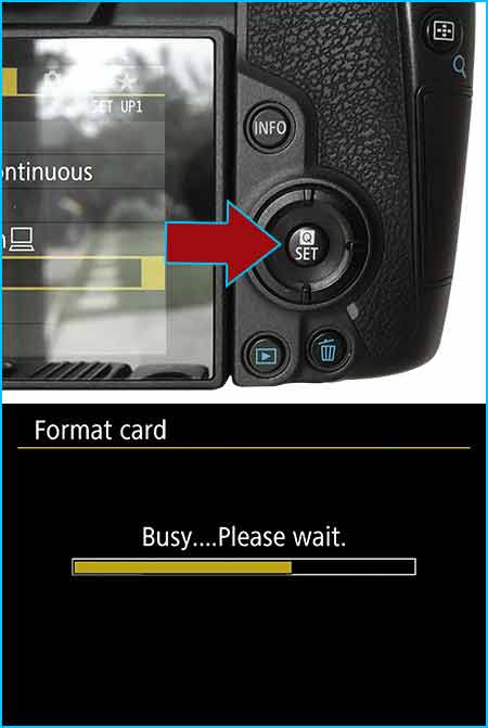 how to format sd card in canon camera