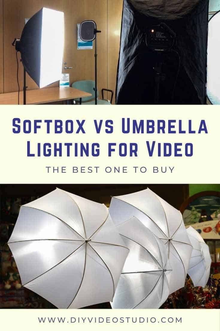 Softbox vs umbrella lighting for video Best one to buy DIY Video Studio