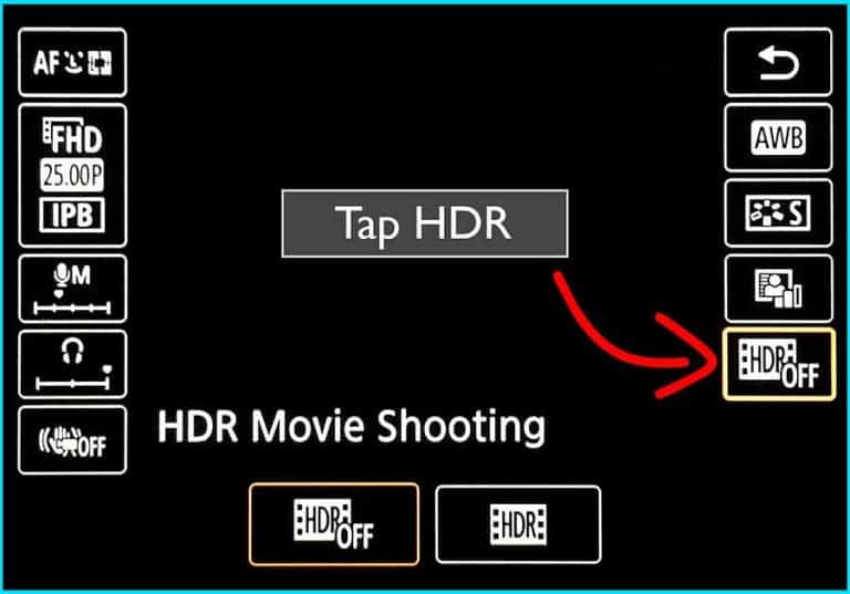 How To Enable Canon EOS R HDR Movie Shooting Mode In Your Video ...